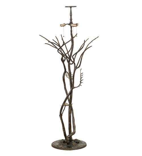 Meyda Tiffany Lighting 49877 Vine Three Light Floor Base Lamp Brass