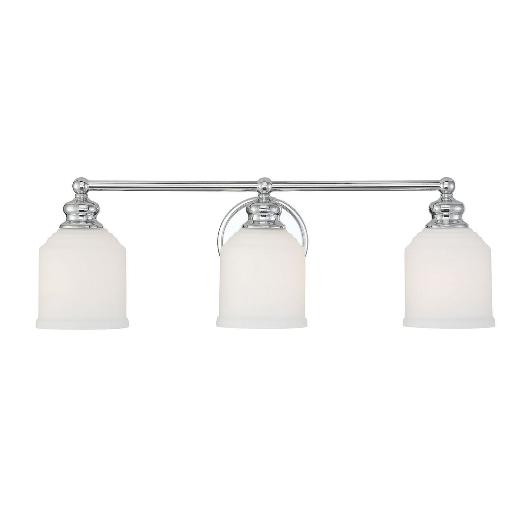 Savoy House Melrose 8-6836-3-11 Bath Vanity Light 24 in. wide - Polished Chrome