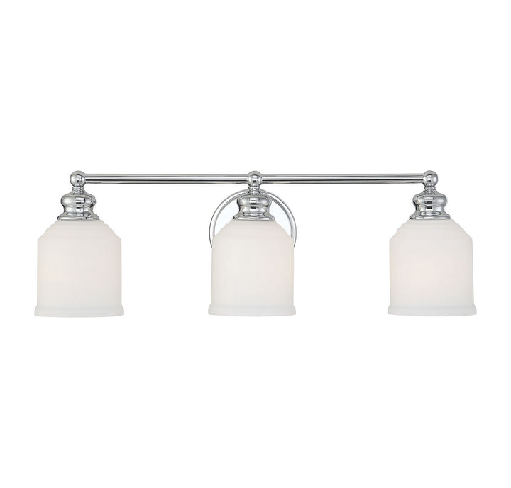 Savoy House Melrose 8-6836-3-11 Bath Vanity Light 24 in. wide - Polished Chrome