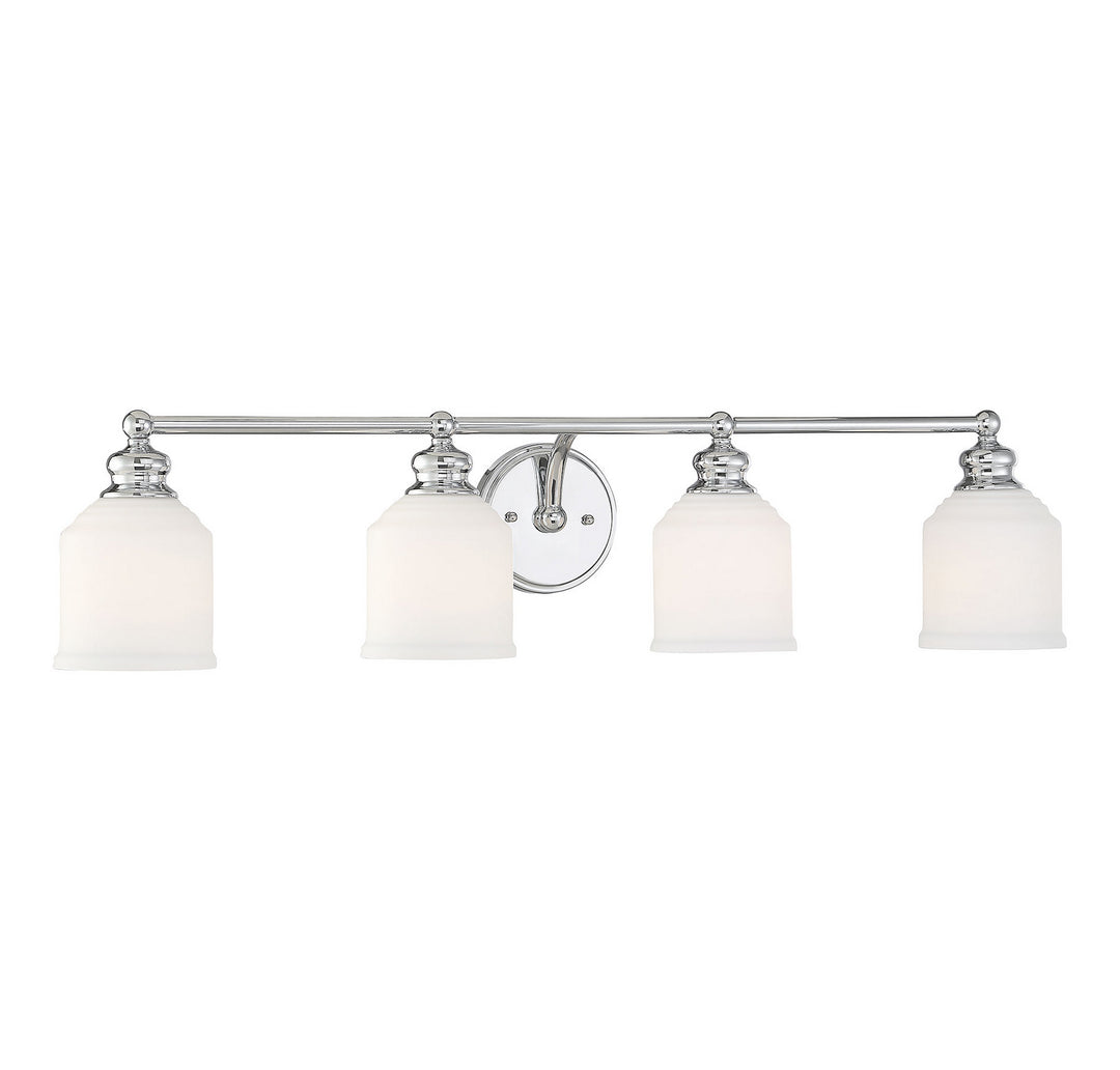 Savoy House Melrose 8-6836-4-11 Bath Vanity Light 34 in. wide - Polished Chrome