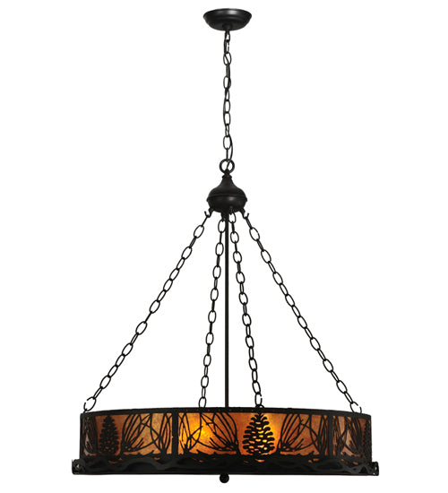 Meyda Tiffany Mountain Pine 50026 Chandelier Light - Antique Copper