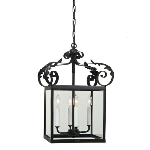 JVI Designs Scroll 3012-26 Pendant Light - Matte Black