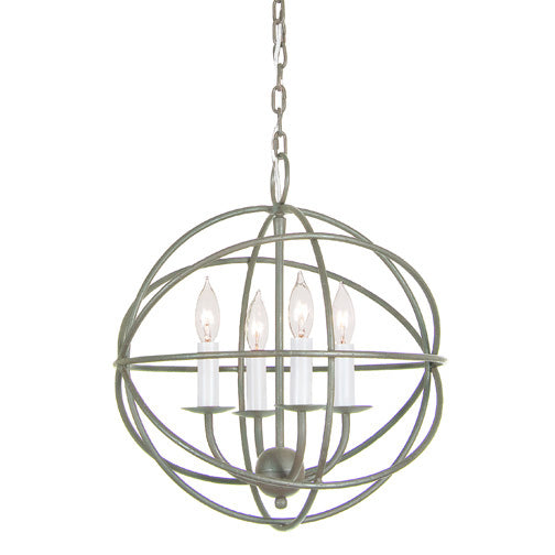 JVI Designs Globe 3031-23 Chandelier Light - Aged Silver