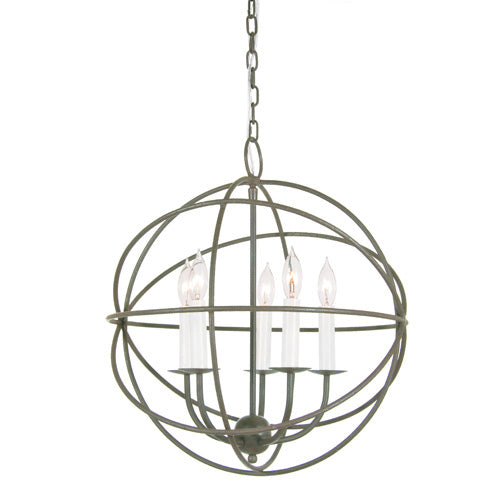 JVI Designs Globe 3032-23 Chandelier Light - Aged Silver