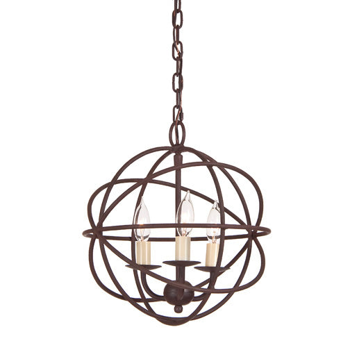JVI Designs Globe 3030-22 Chandelier Light - Rust