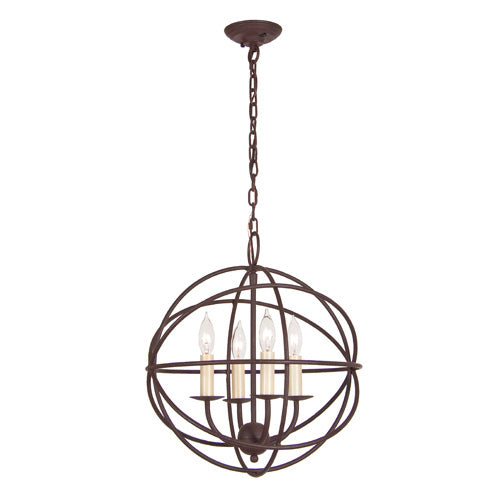 JVI Designs Globe 3031-22 Chandelier Light - Rust