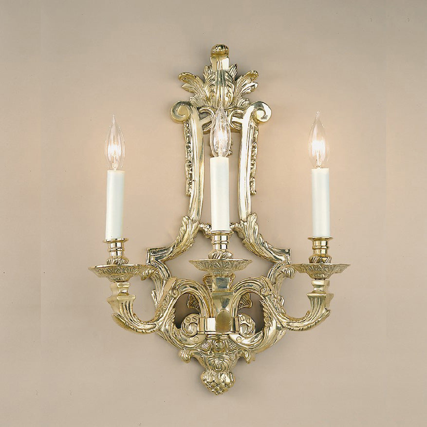 JVI Designs Traditional Brass 633-05 Wall Light - Antique Brass