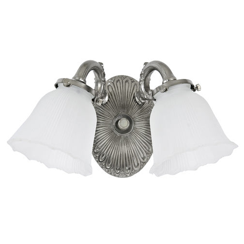 JVI Designs Traditional Brass 832-17 Bath Vanity Light 14 in. wide - Pewter