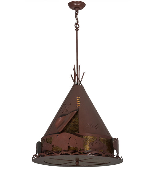 Meyda Tiffany Teepee 50109 Pendant Light - Rust