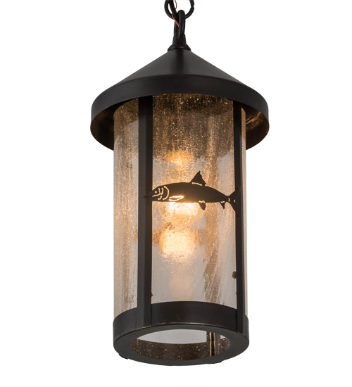 Meyda Tiffany Lighting 50116 Bonefish One Light Pendant Outdoor Bronze / Dark