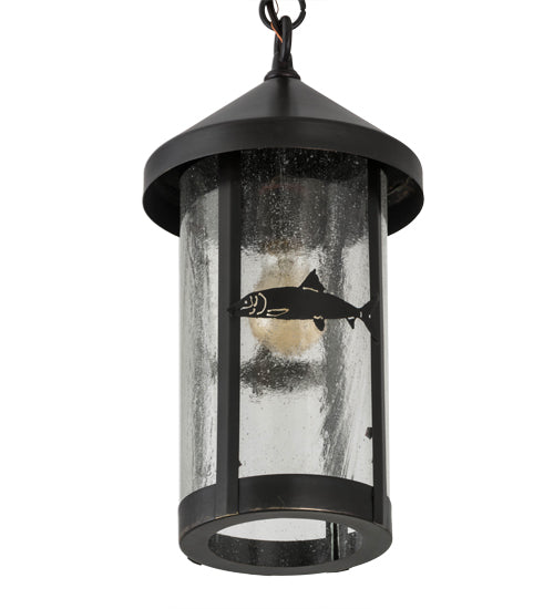 Meyda Tiffany Lighting 50116 Bonefish One Light Pendant Outdoor Bronze / Dark