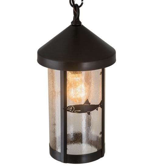 Meyda Tiffany Lighting 50116 Bonefish One Light Pendant Outdoor Bronze / Dark