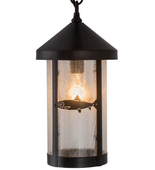 Meyda Tiffany Lighting 50116 Bonefish One Light Pendant Outdoor Bronze / Dark