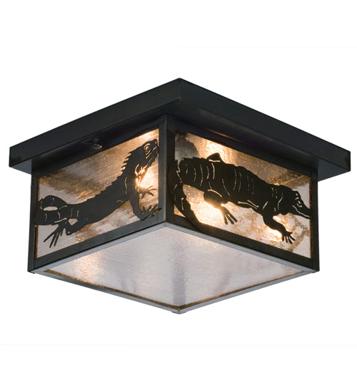 Meyda Tiffany Tropical Creatures 50121 Ceiling Light - Craftsman Brown