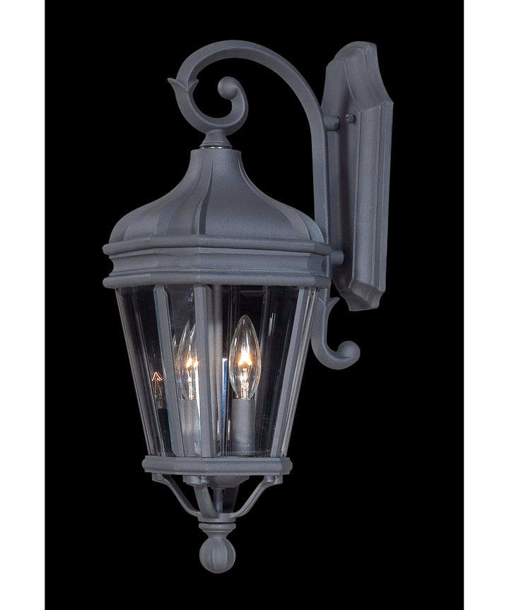 Minka-Lavery Lighting 8691-66 Harrison Two Light Wall Mount Outdoor Black