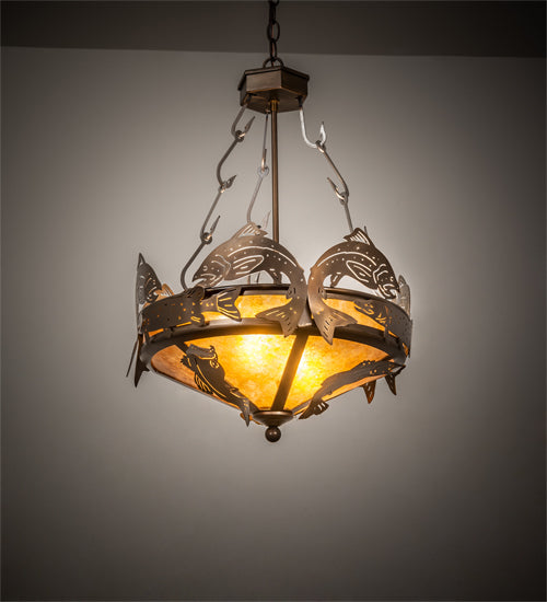 Meyda Tiffany Catch Of The Day 50163 Pendant Light - Antique Copper