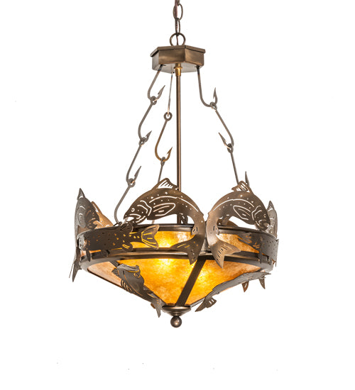 Meyda Tiffany Catch Of The Day 50163 Pendant Light - Antique Copper