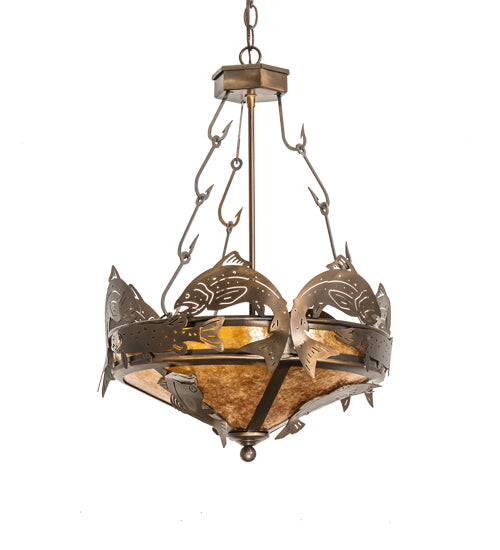 Meyda Tiffany Catch Of The Day 50163 Pendant Light - Antique Copper