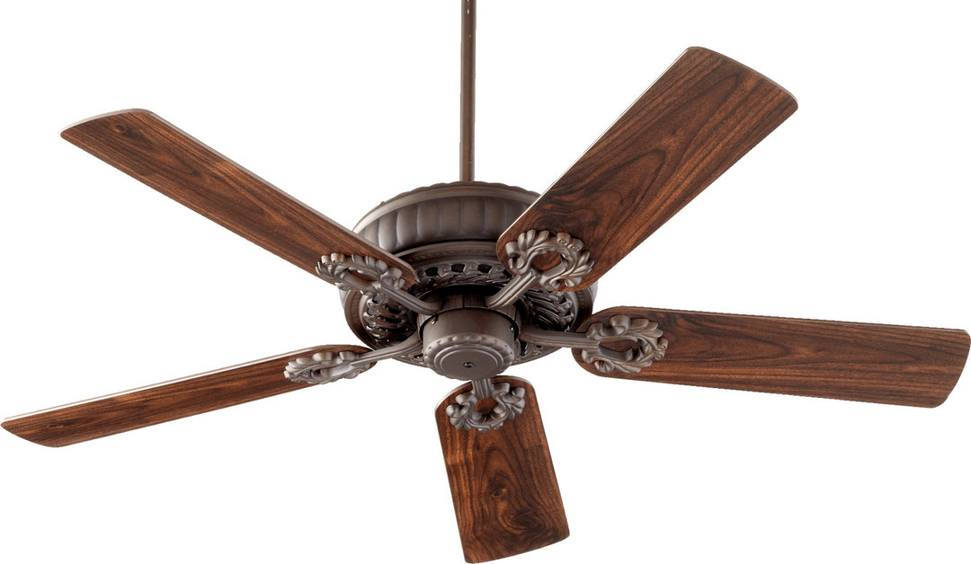 Quorum Empress 35525-86 Ceiling Fan 52 in. - Oiled Bronze, Oiled Bronze/Walnut