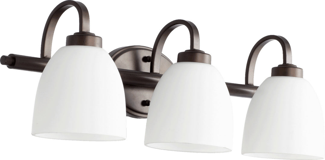 Quorum Reyes 5060-3-86 Bath Vanity Light 25 in. wide - Oiled Bronze