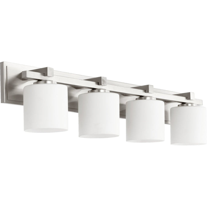 Quorum 5369 Vanities 5369-4-65 Bath Vanity Light 33 in. wide - Satin Nickel