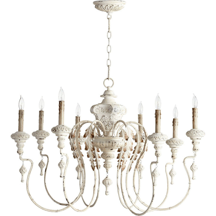 Quorum Salento 6006-8-70 Chandelier Light - Persian White