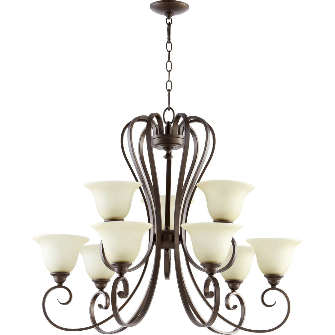 Quorum Celesta 6053-9-86 Chandelier Light - Oiled Bronze