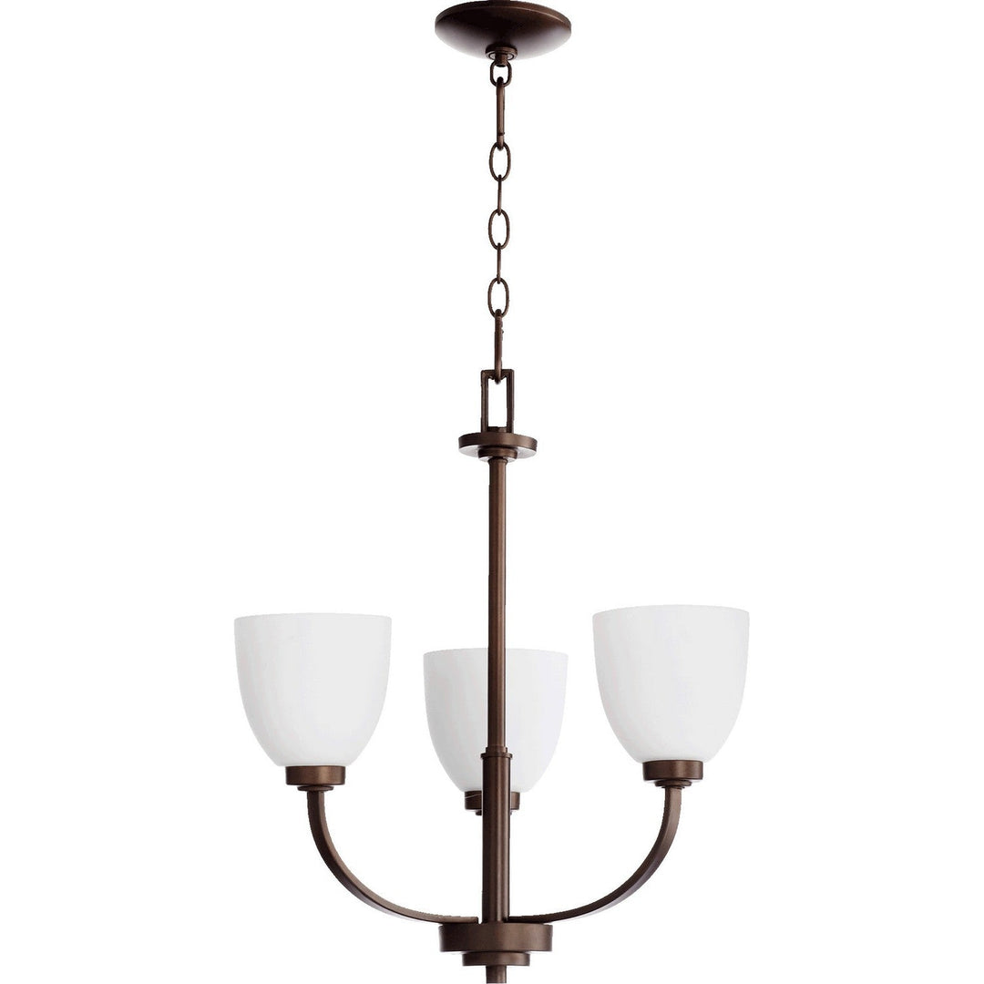 Quorum Reyes 6060-3-86 Chandelier Light - Oiled Bronze