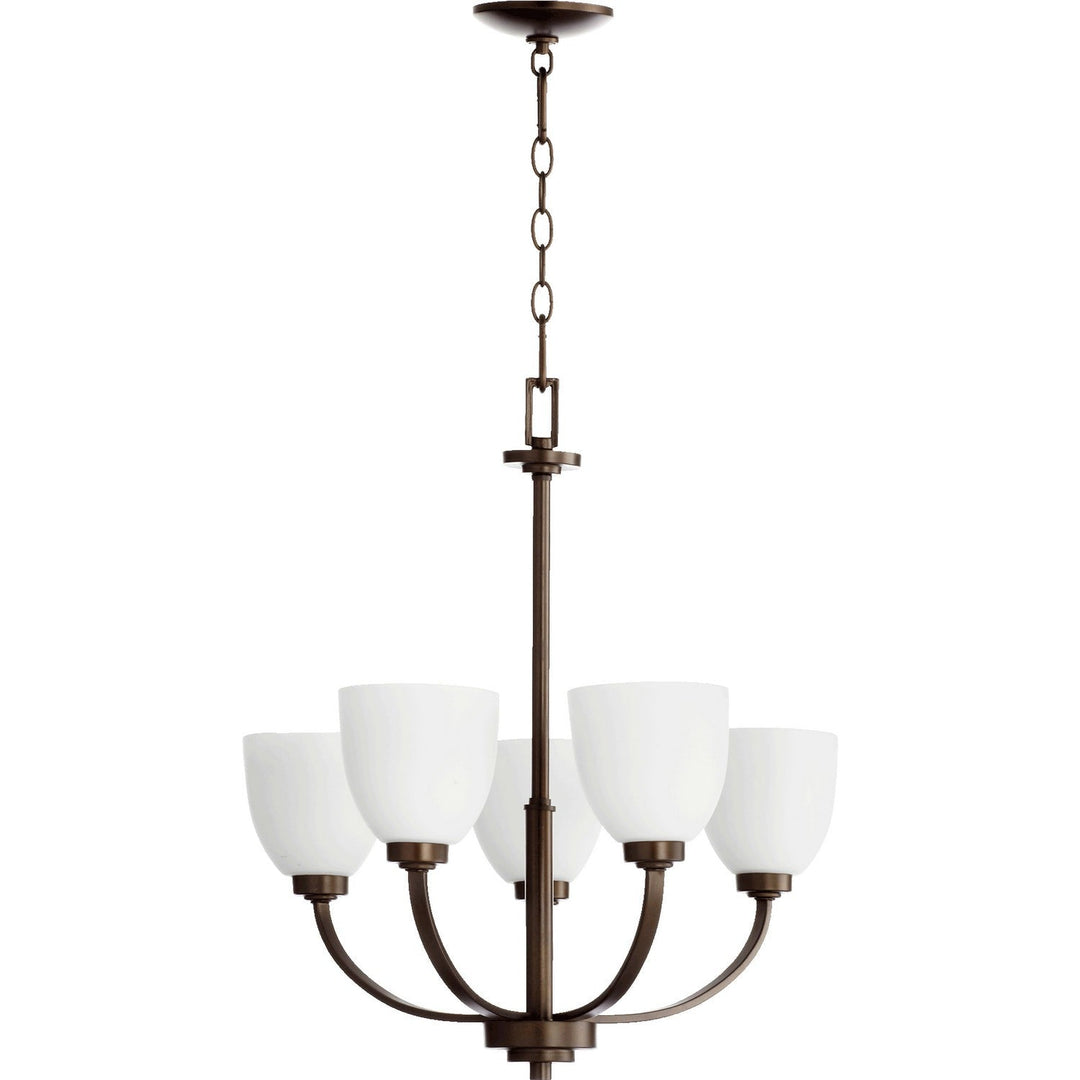 Quorum Reyes 6060-5-86 Chandelier Light - Oiled Bronze