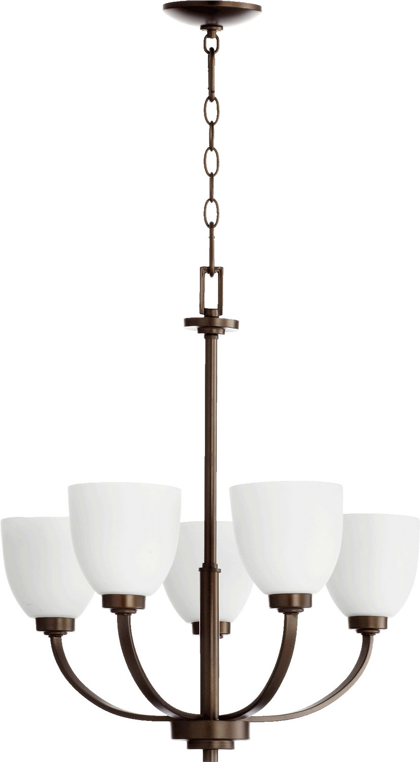 Quorum Reyes 6060-5-86 Chandelier Light - Oiled Bronze