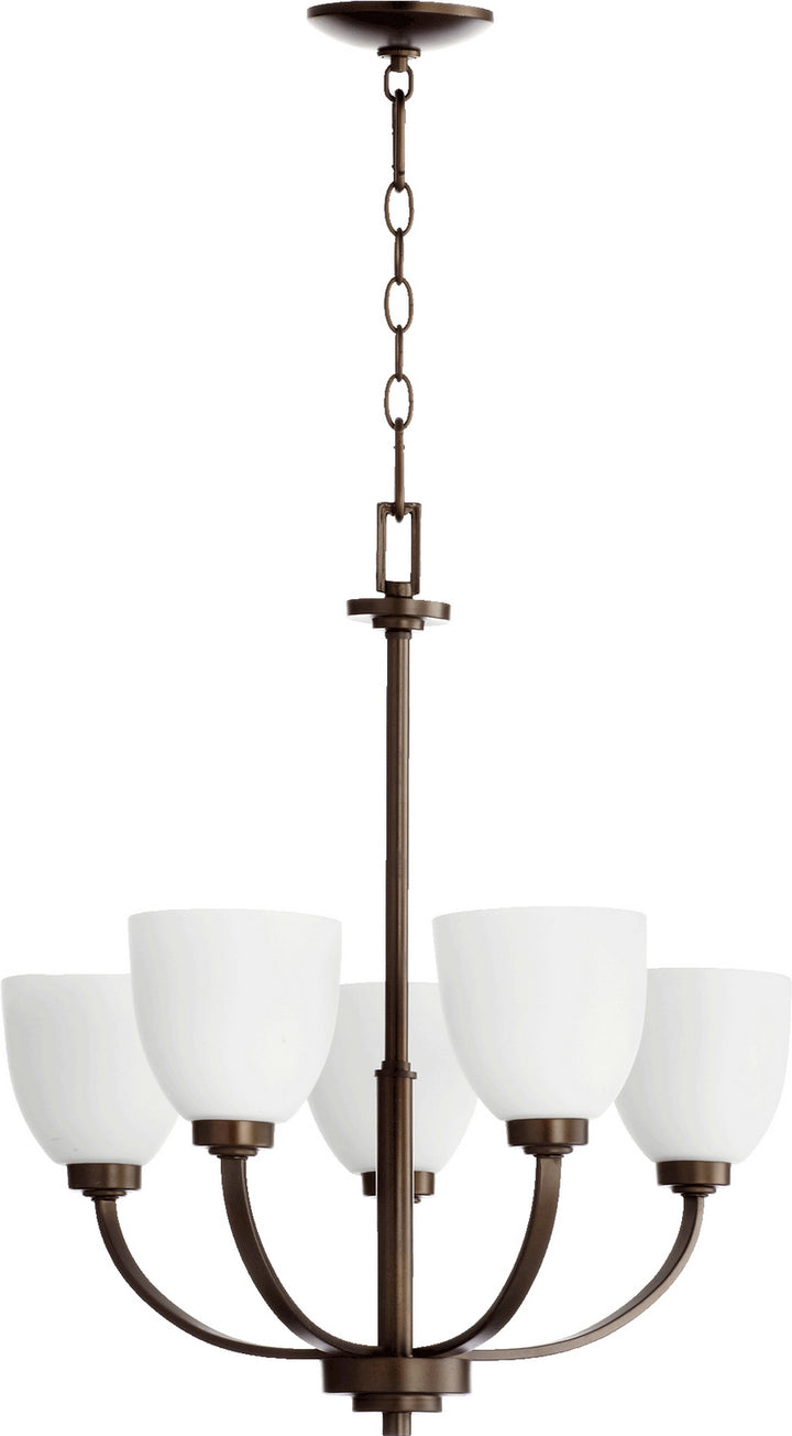 Quorum Reyes 6060-5-86 Chandelier Light - Oiled Bronze