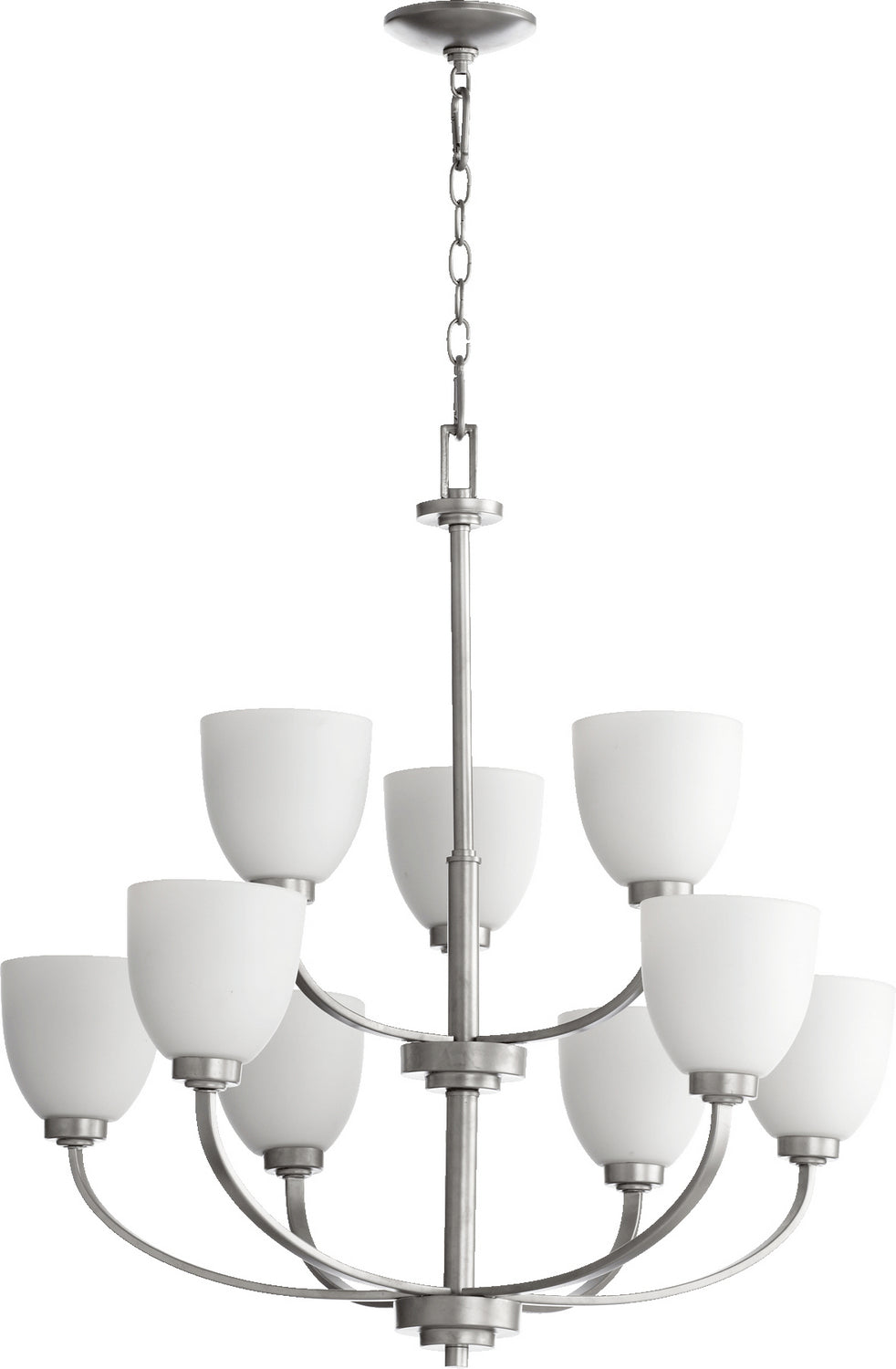 Quorum Reyes 6060-9-64 Chandelier Light - Classic Nickel