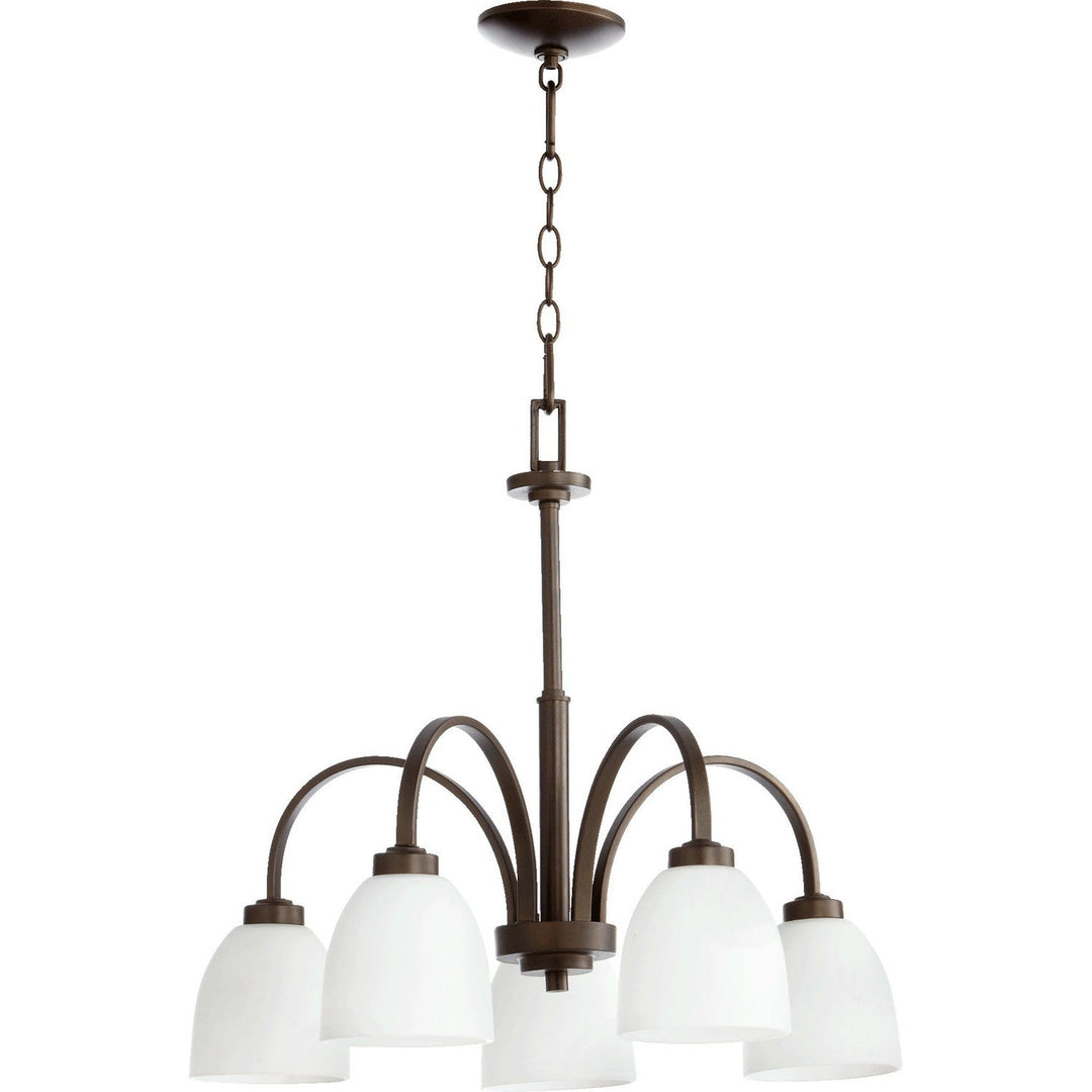 Quorum Reyes 6360-5-86 Chandelier Light - Oiled Bronze