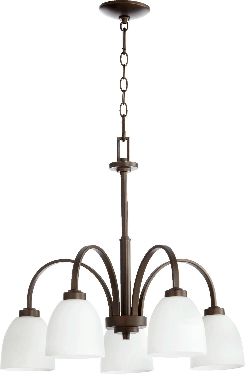 Quorum Reyes 6360-5-86 Chandelier Light - Oiled Bronze