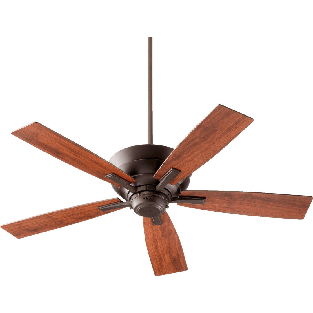 Quorum Mercer 94525-86 Ceiling Fan 52 in. - Oiled Bronze, Vintage Walnut