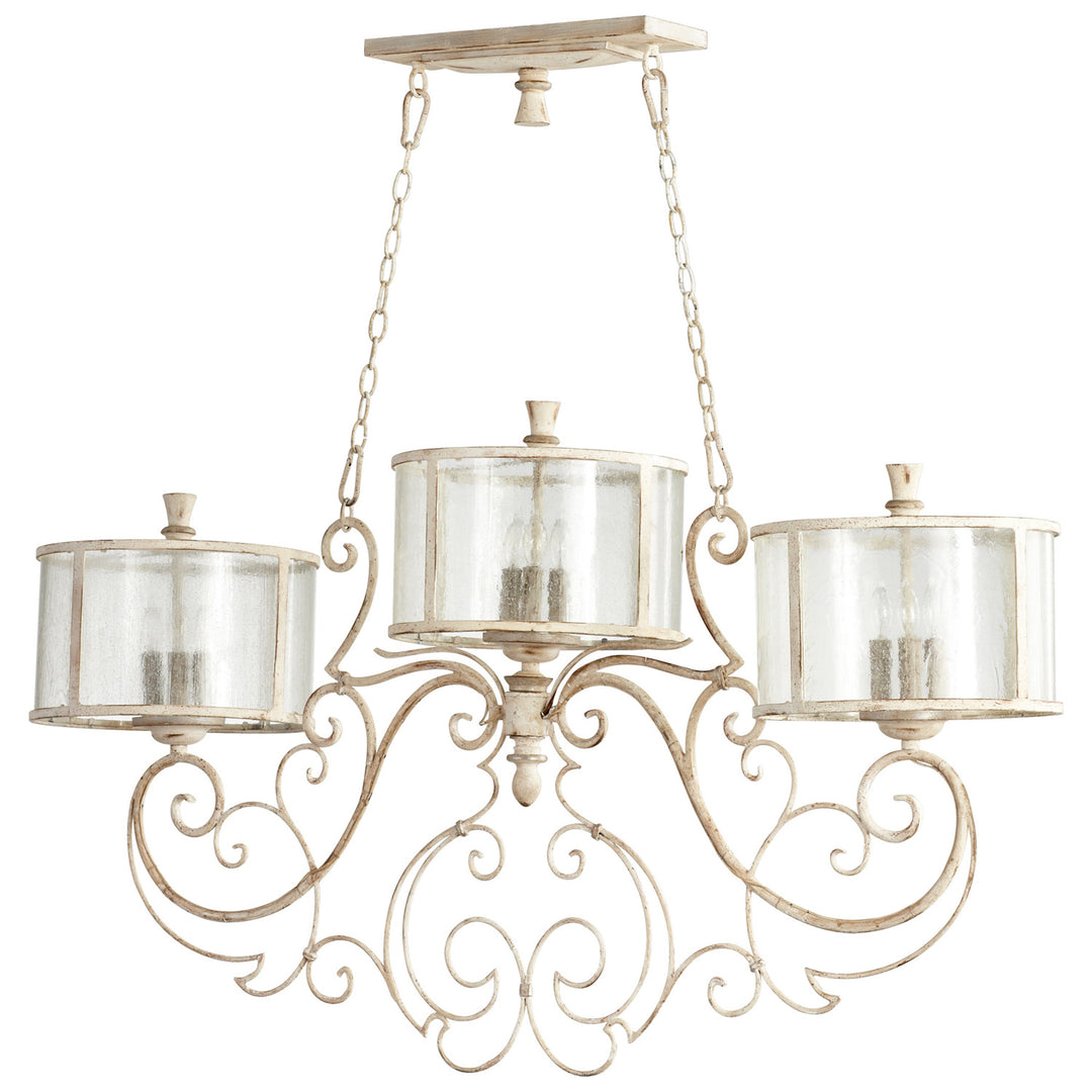 Cyan Design Florine 05782 Pendant Light - Persian White And Mystic Silver