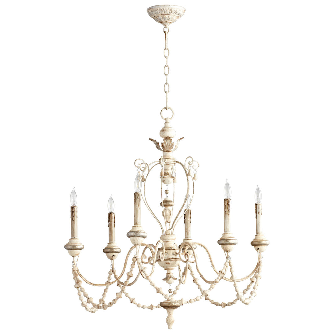 Cyan Design Florine 05783 Chandelier Light - Persian White And Mystic Silver