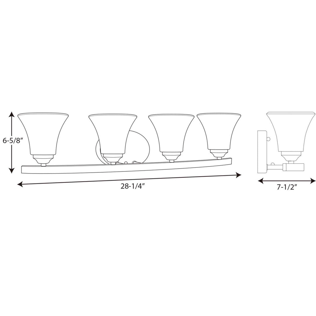 Progress Adorn P2011-15 Bath Vanity Light 29 in. wide - Polished Chrome
