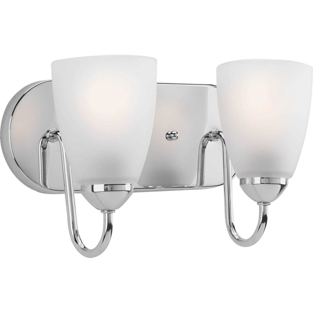 Progress Gather P2707-15 Bath Vanity Light 12 in. wide - Polished Chrome