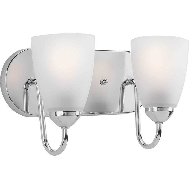 Progress Gather P2707-15 Bath Vanity Light 12 in. wide - Polished Chrome