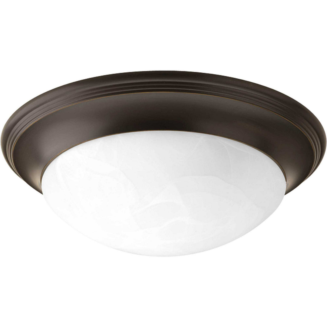 Progress Alabaster Glass P3689-20 Ceiling Light - Antique Bronze