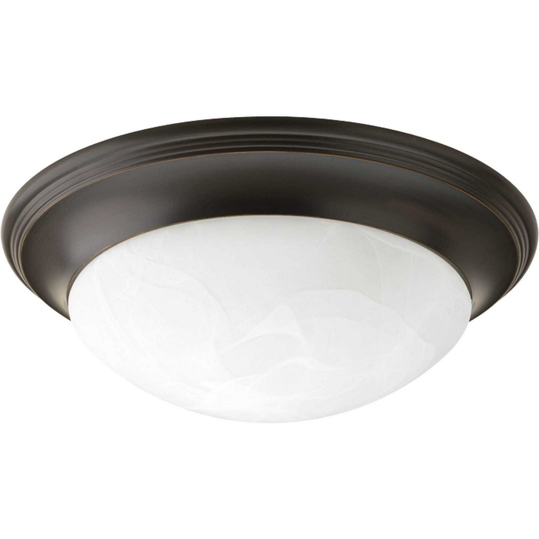 Progress Alabaster Glass P3697-20 Ceiling Light - Antique Bronze