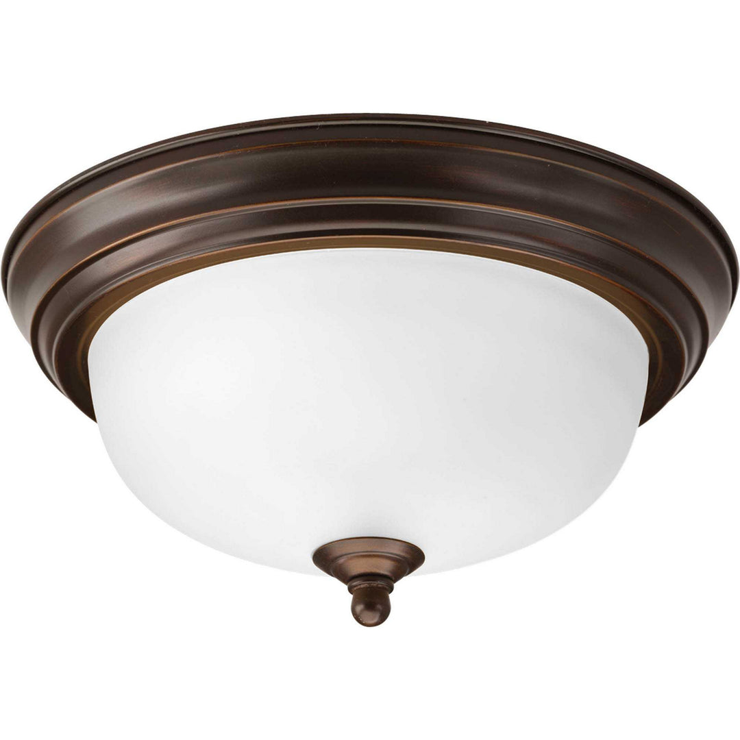 Progress Dome Glass - Etched P3924-20ET Ceiling Light - Antique Bronze