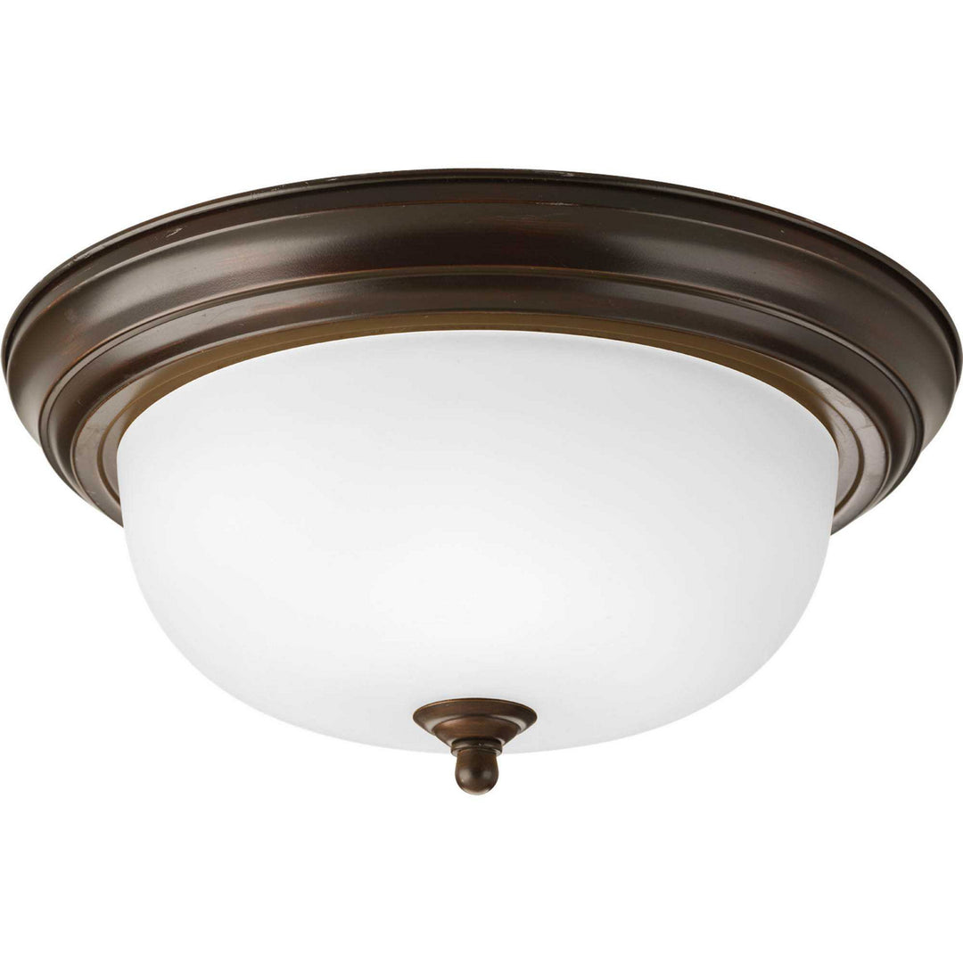Progress Dome Glass - Etched P3925-20ET Ceiling Light - Antique Bronze