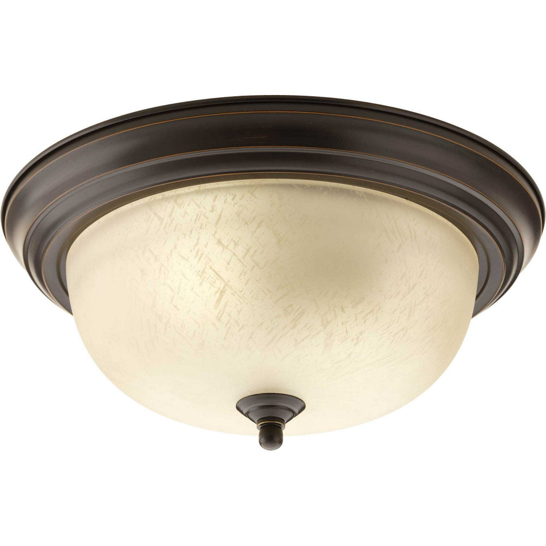 Progress Dome Glass - Etched P3925-20EUL Ceiling Light - Antique Bronze