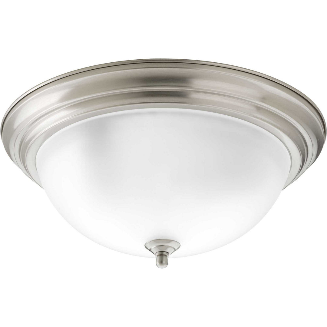 Progress Dome Glass - Etched P3926-09ET Ceiling Light - Brushed Nickel
