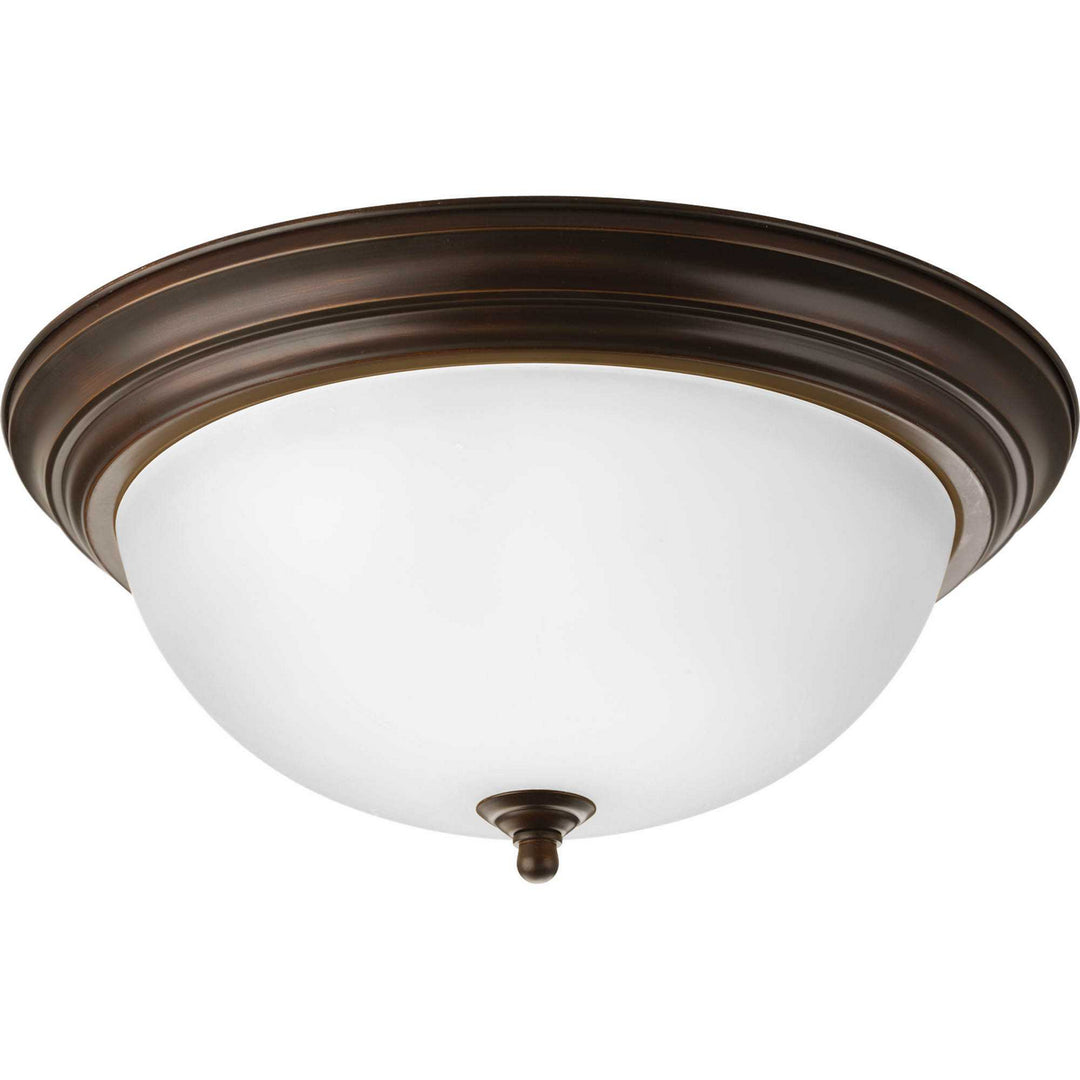 Progress Dome Glass - Etched P3926-20ET Ceiling Light - Antique Bronze