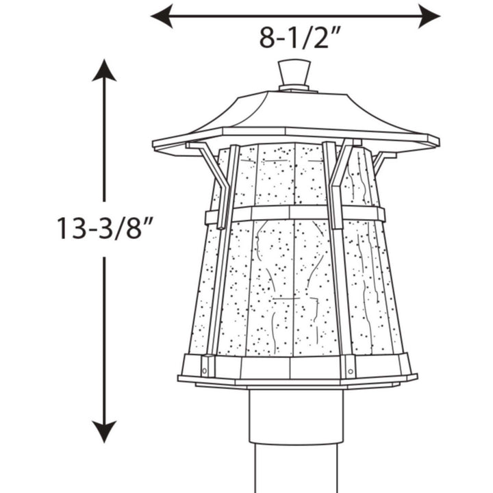 Progress Lighting P5479-84 Derby One Light Post Lantern Outdoor Bronze / Dark