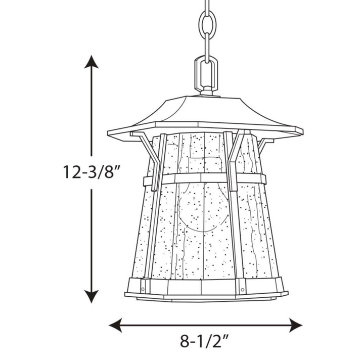 Progress Lighting P5579-84 Derby One Light Hanging Lantern Outdoor Bronze / Dark