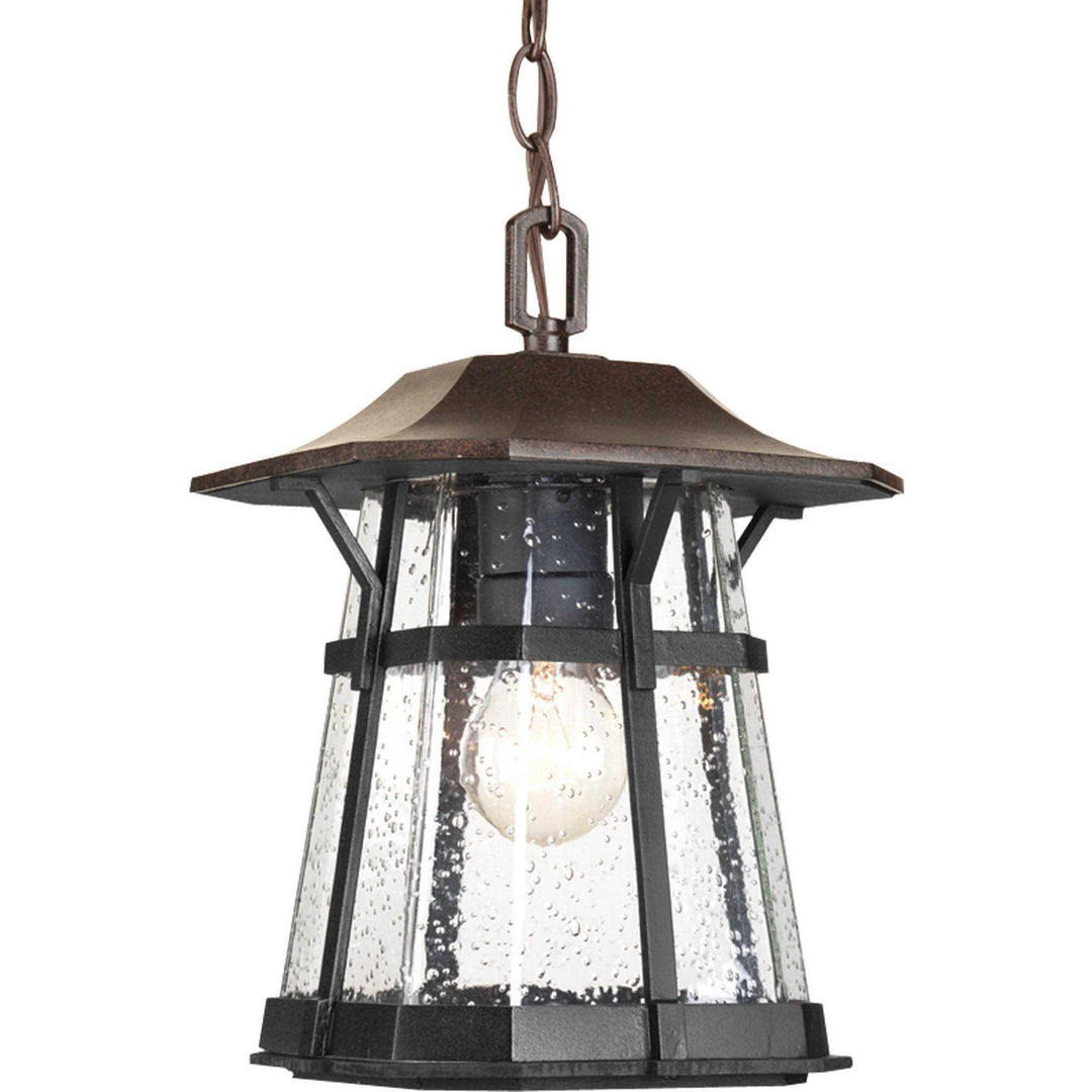 Progress Lighting P5579-84 Derby One Light Hanging Lantern Outdoor Bronze / Dark